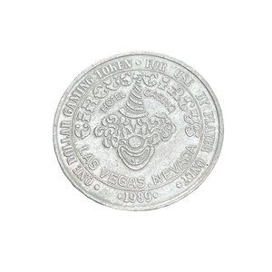 Vintage 1989 Circus Circus $1 Gaming Token Las Vegas Nevada Clown